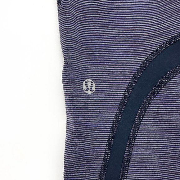 Lululemon Inspire Crop II Purple Blue Leggings sz 4 - Picture 6 of 9